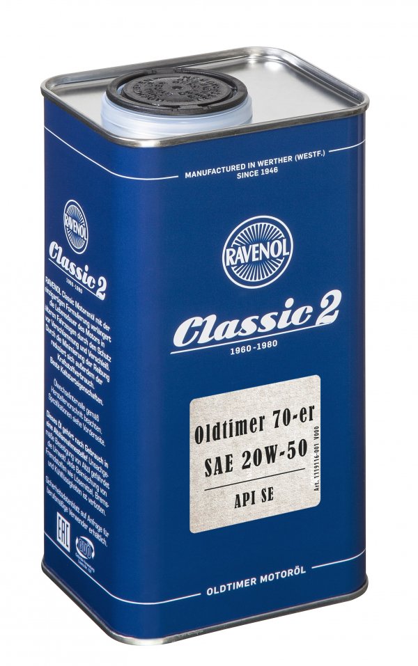 RAVENOL Oldtimer 70-er SAE 20W-50 API SE